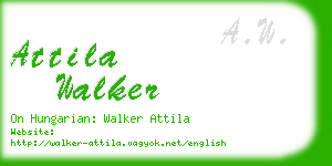 attila walker business card